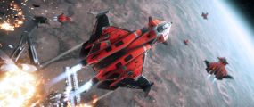Gladius Pirate x5 - Attacking station over world.jpg