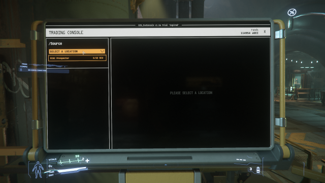 Trading Console - 星际公民中文百科