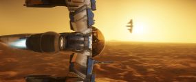 Reliant Kore x2 in formation with low sun.jpg