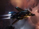 Sabre Comet flying through debris field.png