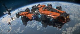 SRV flying away from space station.jpg