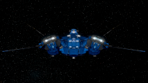 Warden IBlue Gold in space - Rear.png