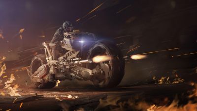 Ranger TR moving fast in dark firing guns.jpg