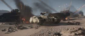 Storm beside wreck supporting ground troops.jpg