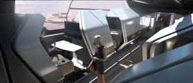 Spirit E1 internal aisle with VIP cubicles.png