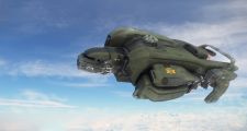 Starfarer Gemini - Flying with blue sky and clouds.jpg