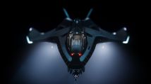 Avenger in darkness with headlight beams.jpg