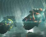 Pulse with LX flying in rain turning into corner.jpg