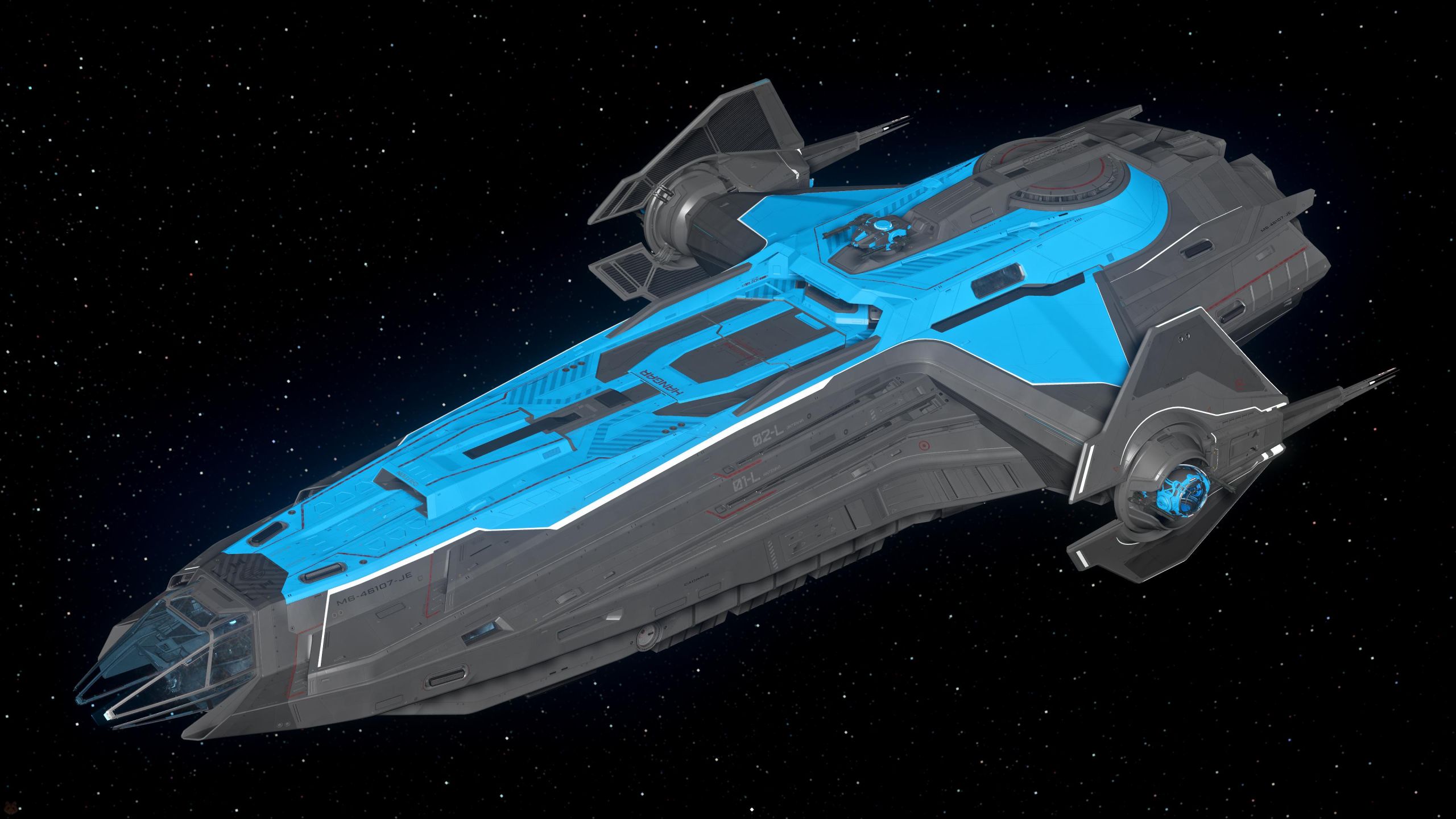 File:Carrack Stormbringer in space - Isometric.jpg - 星际公民中文百科