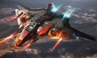 Sabre - Flying with all guns firing.jpg