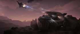Storm AA at cliff edge firing at Sabre.jpg