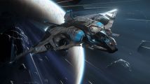Sabre Comet - Flying away from world through debris field.jpg